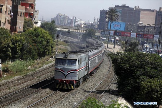 A train runs along old railway network in Cairo, Egypt, Aug. 13, 2017. Head of Egyptian Transport Association (ETA) Mohammed Shehata said on Sunday that China can be a main player in developing Egypt's railway system. (Xinhua/Ahmed Gomaa) A train runs along old railway network in Cairo, Egypt, Aug. 13, 2017. Head of Egyptian Transport Association (ETA) Mohammed Shehata said on Sunday that China can be a main player in developing Egypt's railway system. (Xinhua/Ahmed Gomaa)