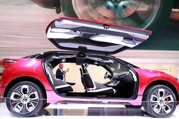 A car made by Great Wall Motor Co Ltd is on display at the Frankfurt International Motor Show. (Photo/Xinhua) A car made by Great Wall Motor Co Ltd is on display at the Frankfurt International Motor Show. (Photo/Xinhua)