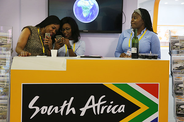 A South African booth at the 2017 China International Fair for Investment & Trade. (Photo/China Daily by Hu Meidong) A South African booth at the 2017 China International Fair for Investment & Trade. (Photo/China Daily by Hu Meidong)