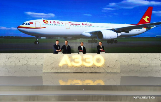 Guests attend the inauguration ceremony of Airbus A330 Completion and Delivery Centre (CDC) in Tianjin, north China, Sept. 20, 2017. (Xinhua/Zhang Jianxin) Guests attend the inauguration ceremony of Airbus A330 Completion and Delivery Centre (CDC) in Tianjin, north China, Sept. 20, 2017. (Xinhua/Zhang Jianxin)