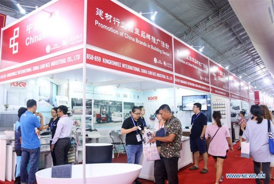 Visitors attend an event to promote China brands in construction sector in Ho Chi Minh city, Vietnam, Sept. 27, 2017. (Xinhua/Hoang Thi Huong) Visitors attend an event to promote China brands in construction sector in Ho Chi Minh city, Vietnam, Sept. 27, 2017. (Xinhua/Hoang Thi Huong)