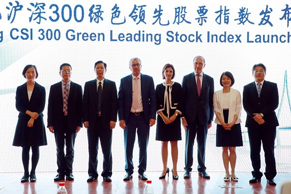 The International Institute of Green Finance at the Central University of Finance and Economics, China Securities Index Co Ltd, and the Luxembourg Stock Exchange jointly launched the CSI 300 Green Leading Stock Index in Beijing, Sept 26, 2017. (Photo provided to chinadaily.com.cn) The International Institute of Green Finance at the Central University of Finance and Economics, China Securities Index Co Ltd, and the Luxembourg Stock Exchange jointly launched the CSI 300 Green Leading Stock Index in Beijing, Sept 26, 2017. (Photo provided to chinadaily.com.cn)