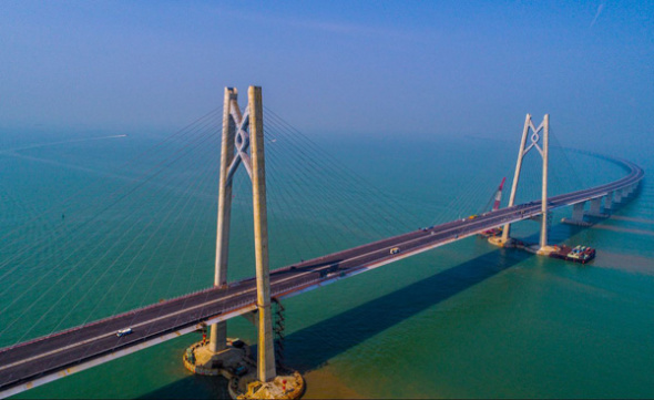 The Hong Kong-Zhuhai-Macao Bridge under construction. (File photo/CHINA DAILY) The Hong Kong-Zhuhai-Macao Bridge under construction. (File photo/CHINA DAILY)