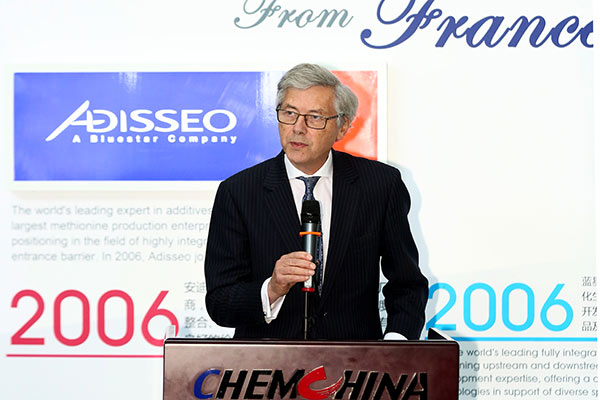 Olivier de Clermont-Tonnerre, chief strategy and corporate development officer at China National BlueStar (Group) Co Ltd. (China Daily) Olivier de Clermont-Tonnerre, chief strategy and corporate development officer at China National BlueStar (Group) Co Ltd. (China Daily)