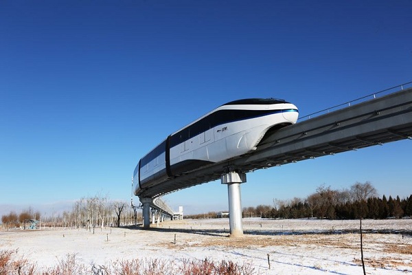 Chinas biggest electric carmaker BYD launched an unmanned driving system for its monorail in Yinchuan, capital of the Ningxia Hui autonomous region, Jan 10, 2018.(Photo provided to chinadaily.com.cn)