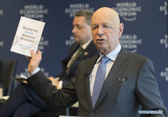 Founder and Chief Executive of the World Economic Forum (WEF) Klaus Schwab gestures at a press conference in Geneva, Switzerland, Jan. 16, 2018. (Xinhua/Xu Jinquan) Founder and Chief Executive of the World Economic Forum (WEF) Klaus Schwab gestures at a press conference in Geneva, Switzerland, Jan. 16, 2018. (Xinhua/Xu Jinquan)