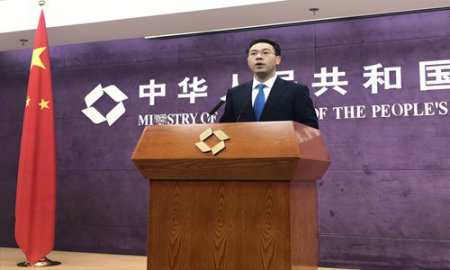 Gao Feng, spokesman of the Ministry of Commerce, at a press conference in Beijing on Thursday (Photo: Huang Ge/GT) Gao Feng, spokesman of the Ministry of Commerce, at a press conference in Beijing on Thursday (Photo: Huang Ge/GT)