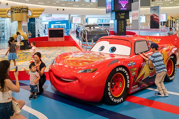 An exhibition themed on the Disney movie Cars attracts onlookers in Shanghai. (Photo/China Daily) An exhibition themed on the Disney movie Cars attracts onlookers in Shanghai. (Photo/China Daily)