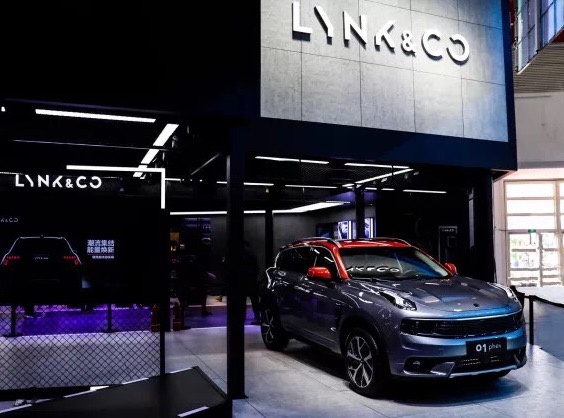 Geely Auto Group launches Lynk & Co 01PHEV, a new energy model, at the Auto China 2018 in Beijing on April 25, 2018. (Photo provided to chinadaily.com.cn)