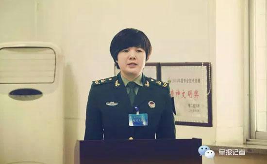 Yan Ping has become the first female soldier to be promoted to the position of sergeant major in China’s military history. (Photo/PLA Daily) Yan Ping has become the first female soldier to be promoted to the position of sergeant major in China’s military history. (Photo/PLA Daily)