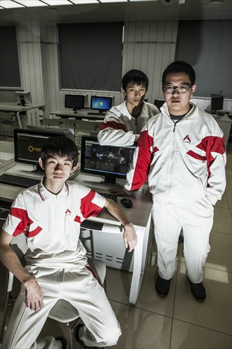Budding young hackers Zhao Pinhan (left), Yan Jun (middle), and Xiao Yuanan. (Photo: Li Hao/GT) Budding young hackers Zhao Pinhan (left), Yan Jun (middle), and Xiao Yuanan. (Photo: Li Hao/GT)