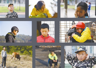 Left-behind children behind the camera. (File photo/Liaoning TV) Left-behind children behind the camera. (File photo/Liaoning TV)