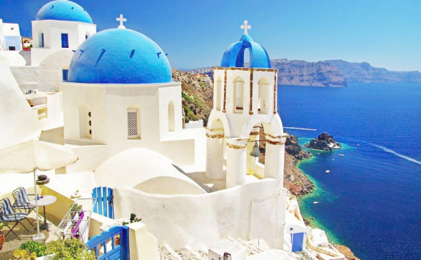 Seaside castle-style buildings in Greece. (File photo) Seaside castle-style buildings in Greece. (File photo)