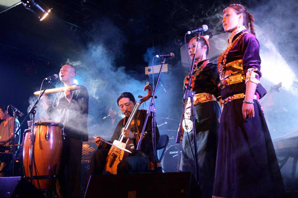 Performance for the release of Liang's first new age music album T.ETERNO in October 2011. (Photo courtesy of Liang Xu) Performance for the release of Liang's first new age music album T.ETERNO in October 2011. (Photo courtesy of Liang Xu)
