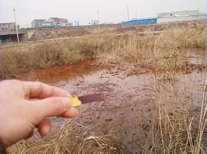 A PH indicator shows the polluted farmland in Zhejiang Province. (File photo) A PH indicator shows the polluted farmland in Zhejiang Province. (File photo)