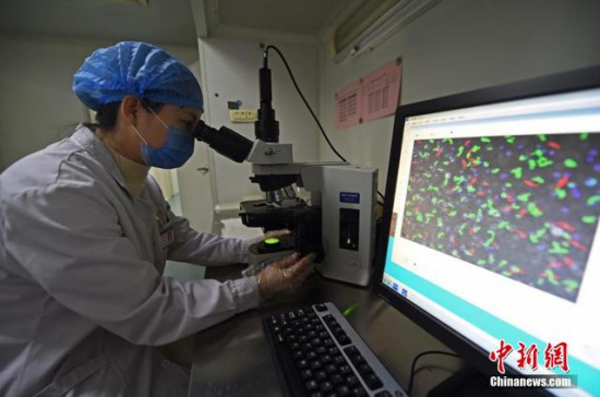 A medical staff tests donated sperm quality. (File photo/Chinanews.com) A medical staff tests donated sperm quality. (File photo/Chinanews.com)