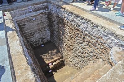 The foundations of early Ming Dynasty (1368-1644) palace buildings are seen in Beijing's Forbidden City. (Photo/Beijing Times) The foundations of early Ming Dynasty (1368-1644) palace buildings are seen in Beijing's Forbidden City. (Photo/Beijing Times)
