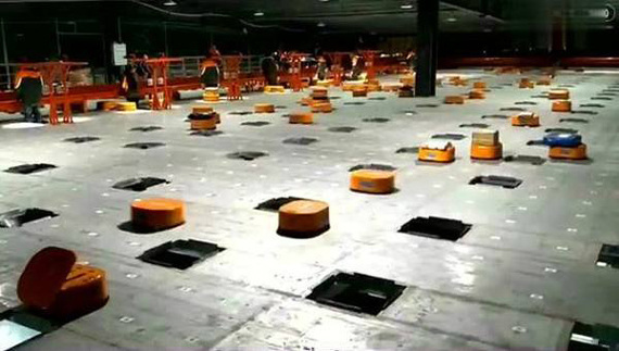 Robots sorting parcels has drawn wide attention. (Photo/Screenshot from video) Robots sorting parcels has drawn wide attention. (Photo/Screenshot from video)