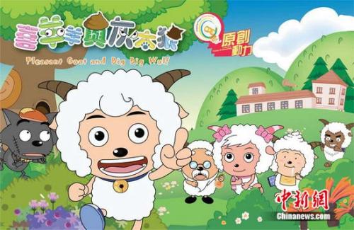 Poster of Chinese animation Big Big Wolf. 