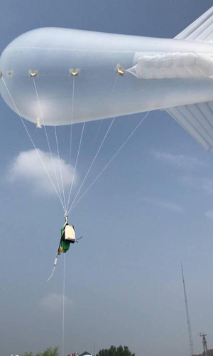 The high-tech balloon developed by the CAS Institute of Atmospheric Physics. (Photo/China Daily) The high-tech balloon developed by the CAS Institute of Atmospheric Physics. (Photo/China Daily)