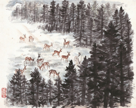 Sketching Work 17/34 by Zhao Wangyun (Photo/ NAMOC) Sketching Work 17/34 by Zhao Wangyun (Photo/ NAMOC)