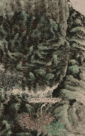 Southern Bank of Lianjiang River, a mountain-and-water painting by Huang Binhong.(Photo provided to China Daily) Southern Bank of Lianjiang River, a mountain-and-water painting by Huang Binhong.(Photo provided to China Daily)
