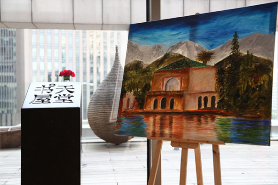 A painting on display at the exhibition. (Photo provided to chinadaily.com.cn) A painting on display at the exhibition. (Photo provided to chinadaily.com.cn)