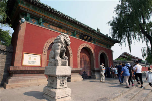 The Jin Memorial Temple. (Photo by Wang Zhuangfei/China Daily) The Jin Memorial Temple. (Photo by Wang Zhuangfei/China Daily)