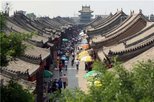 The Old Town of Pingyao. (Photo by Wang Zhuangfei/China Daily) The Old Town of Pingyao. (Photo by Wang Zhuangfei/China Daily)