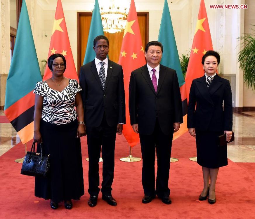 President Xi Jinping meets Zambian Presiden in Beijing(1/3)