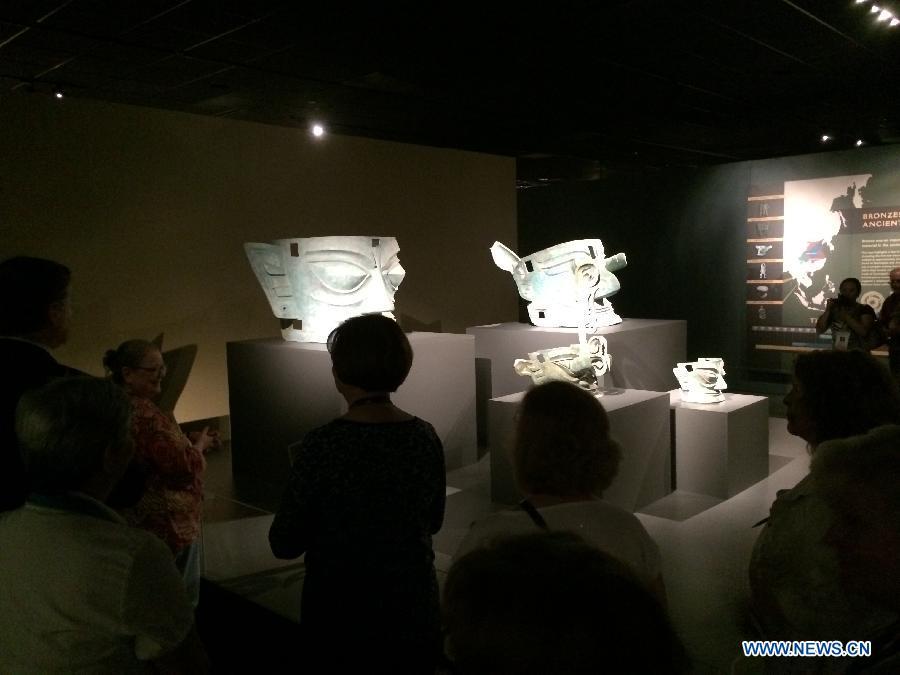 Mysterious Chinese archaeological finds displayed in U.S. (1/3)