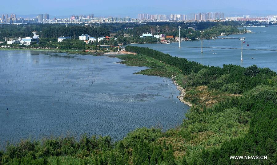 Pollution in Dianchi Lake rated as 'severe'(1/5)