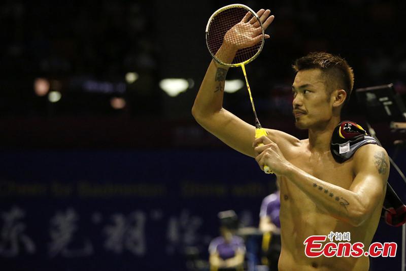 Lin Dan wins men's title at 2015 Sudirman Cup(1/1)