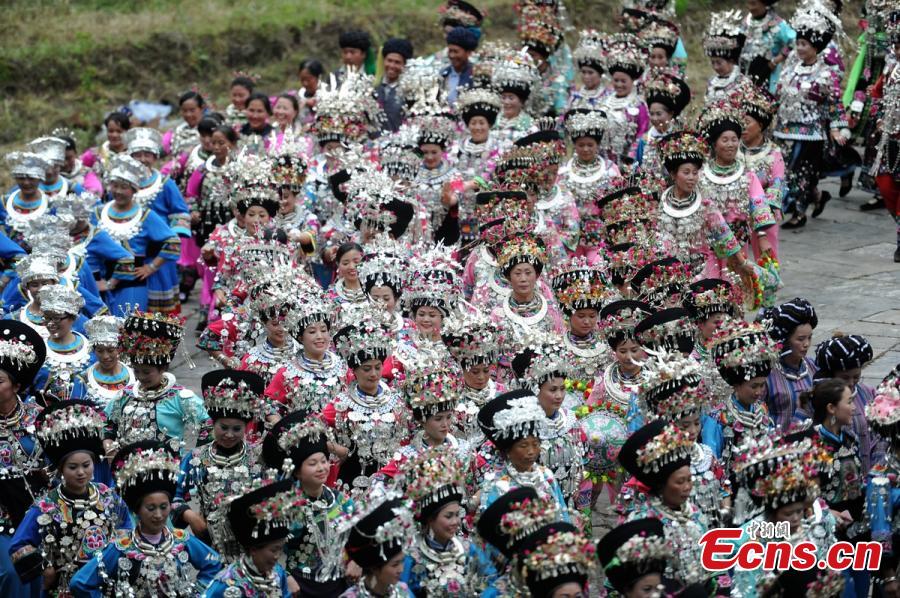Miao ethnic group celebrates folk festival(1/8)