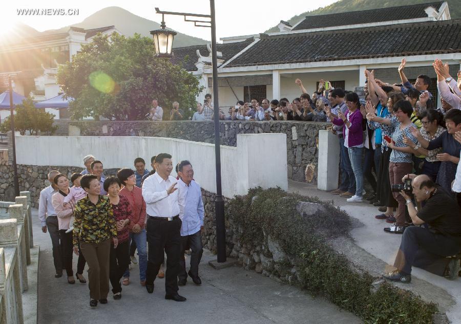President Xi makes inspection tour in Zhejiang Province(1/8)