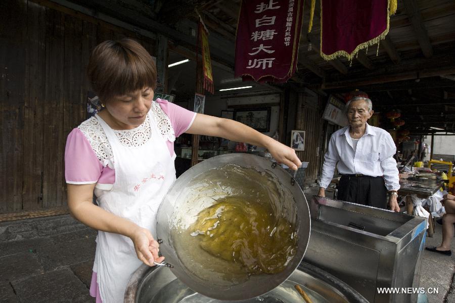 Sugar-pulling technique: Intangible culture heritage(1/5)
