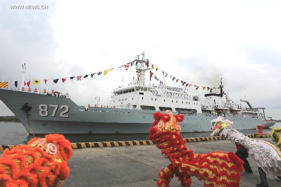 Chinese naval ship visits Ecuador(1/2)