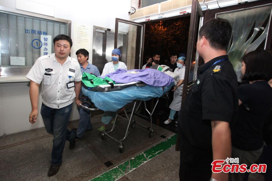 Woman injured in Taiwan party blast receives treatment in Shanghai (1/4)