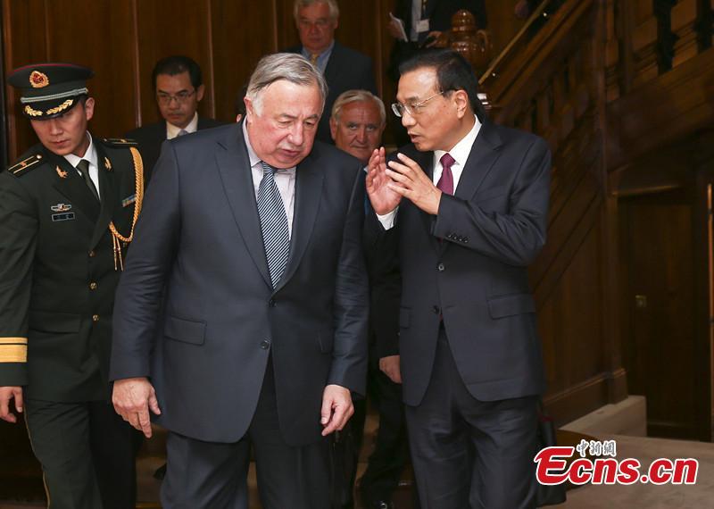 Premier Li meets president of French Senate(1/1)