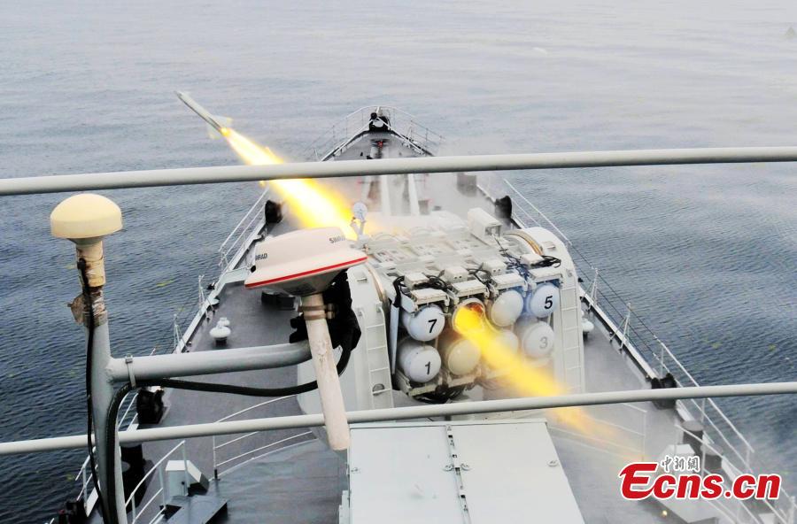 PLA shoots missiles and torpedoes in drill(1/4)