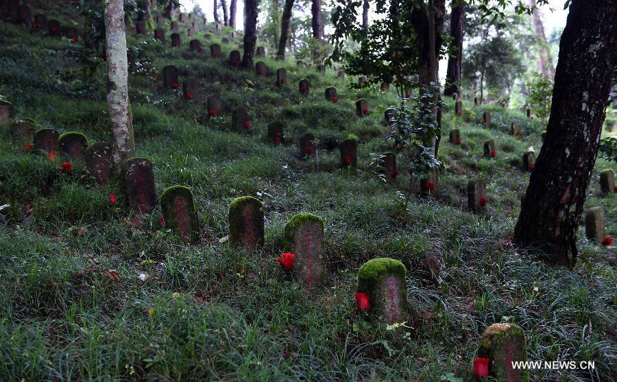 Deceased soldiers of Chinese Expeditionary Force in WWII honored(1/4)