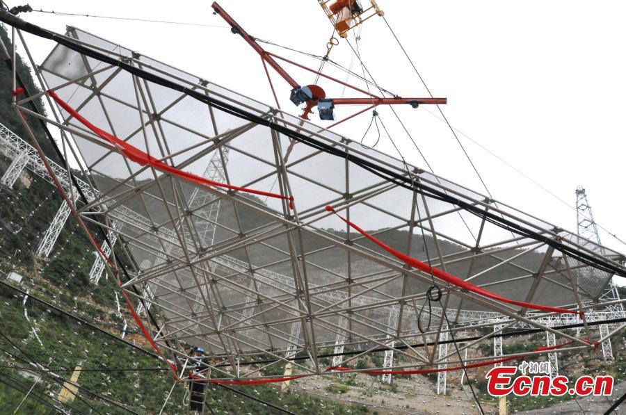 World's largest telescope starts final stage of assembly (1/7)