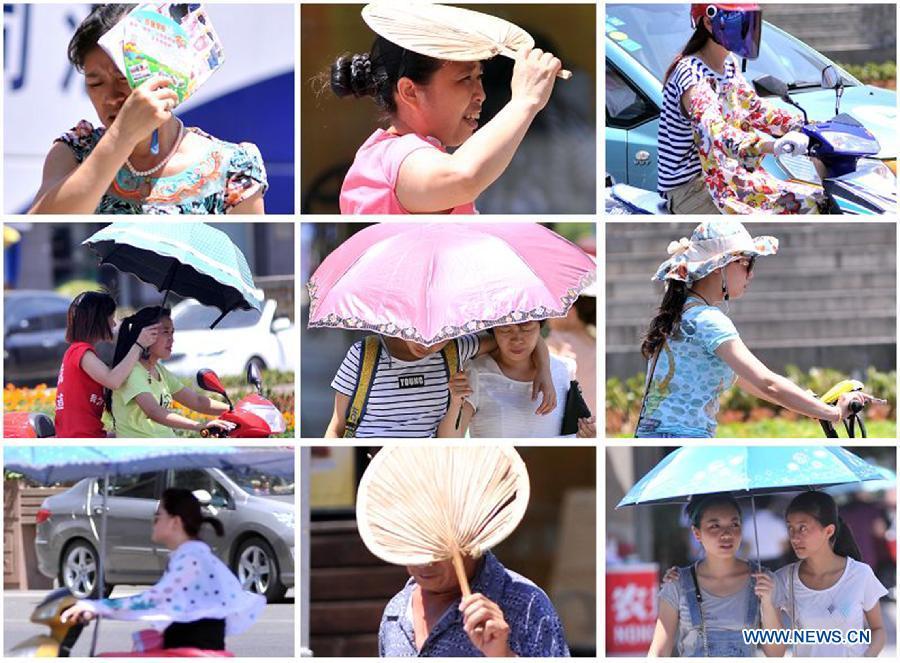 China issues yellow alert for heat(1/5)