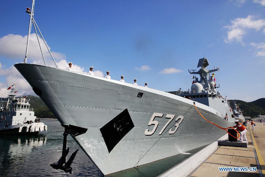 New Chinese navy escort fleet takes over escort mission(1/5)