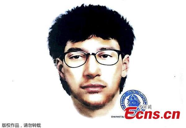 Thailand releases sketch of bombing suspect(1/2)