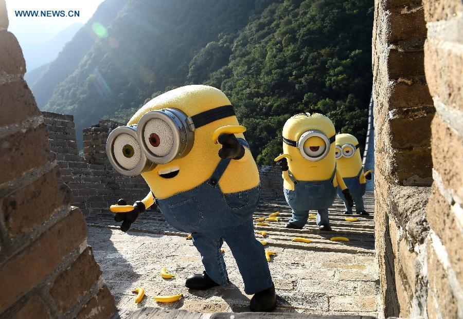 Minions visit Great Wall in Beijing(1/8)