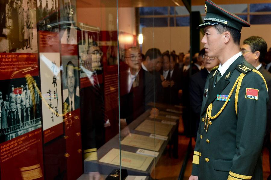 Exhibition marking 70th anniv. of V-Day opened in Macao(1/5)