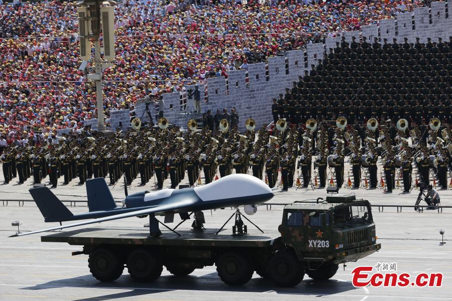 Unmanned aerial vehicles displayed in V-Day parade(1/1)