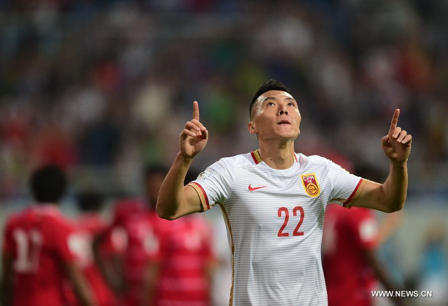 China sweeps Maldives 3-0 in FIFA World Cup qualifying(1/4)