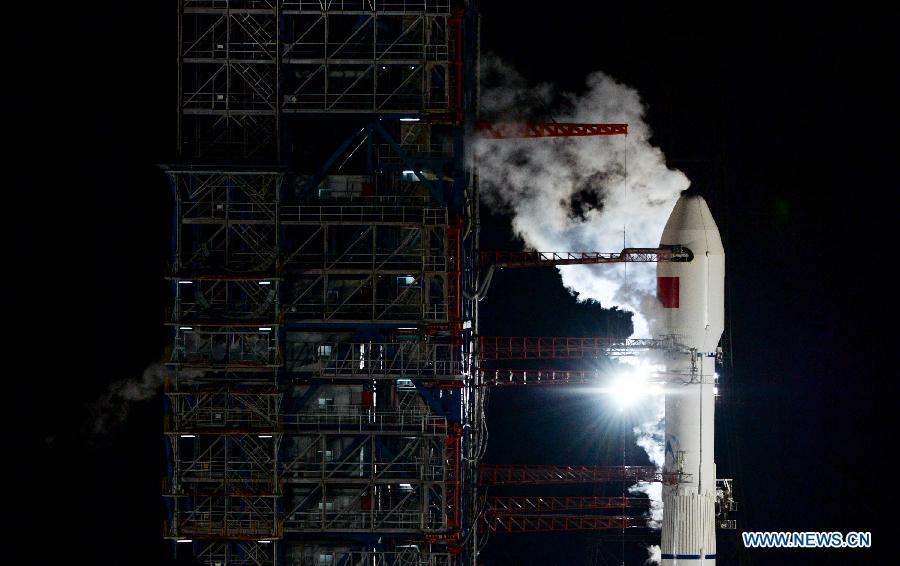 China launches communication technology experimental satellite(1/5)